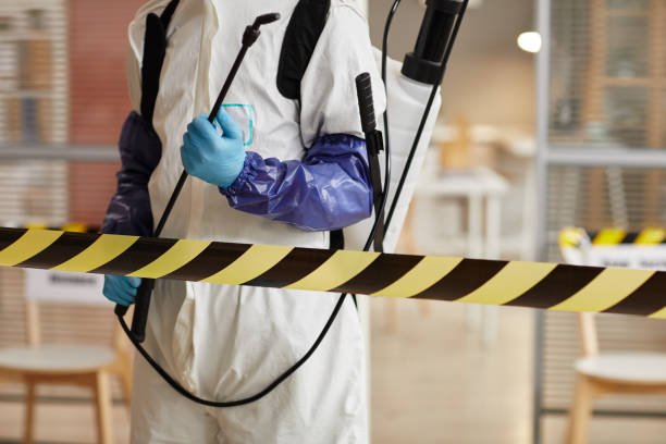 Professional Trauma Scene Cleanup technician working in Center Point, IA
